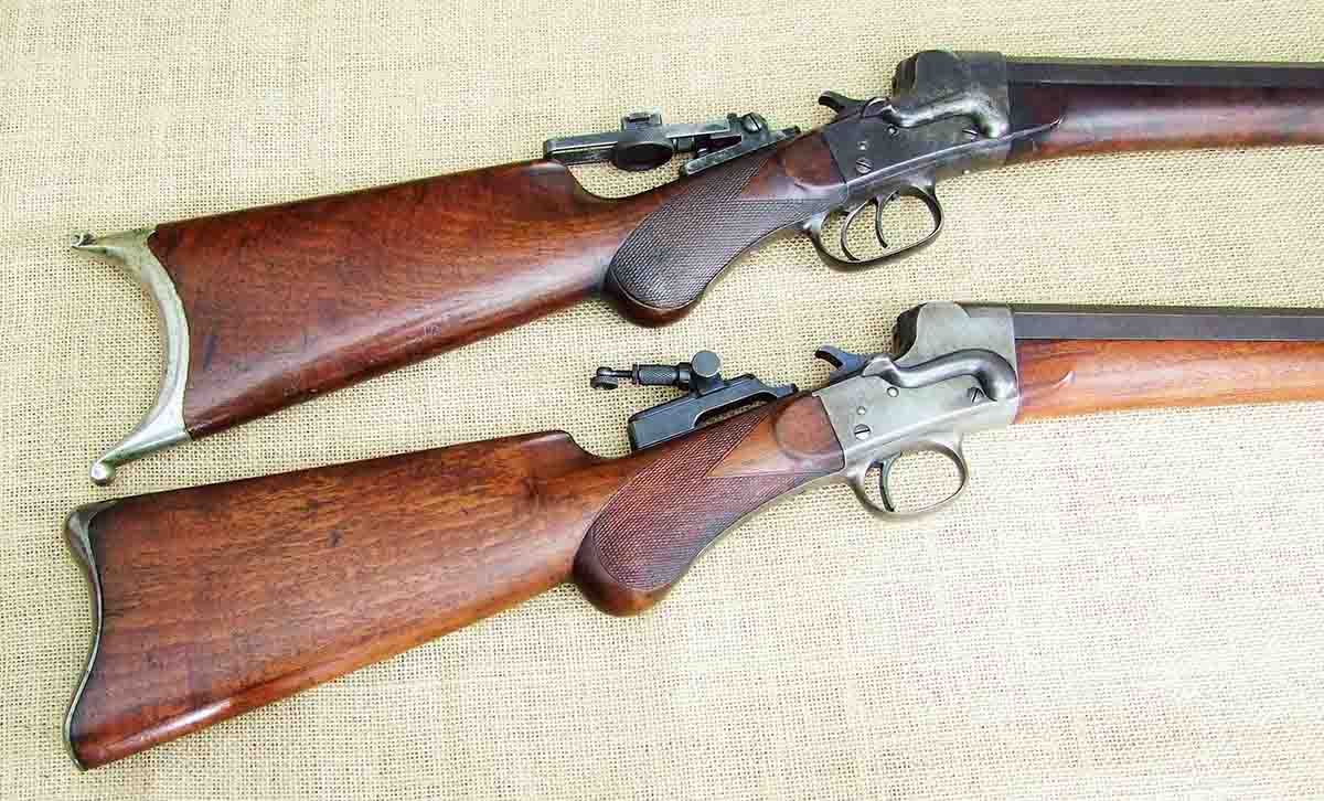 A pair of .38-50 Hepburns. A (top) No. 3 Match Grade A and No. 3 Sporter.